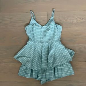 She + Sky mint green romper